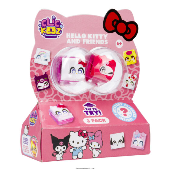 Clickeez Hello Kitty & Friends - 3-Pack CDU (12L)