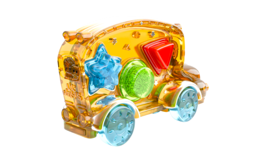 Bus with extruded shapes V4 Lil' Jellies - Jelly Bus (12L)