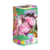 Doos Snuggleups Roze Linkerhoek De doos van het paarse diertje Animagic Snuggleups Roze vanuit een linkerhoek