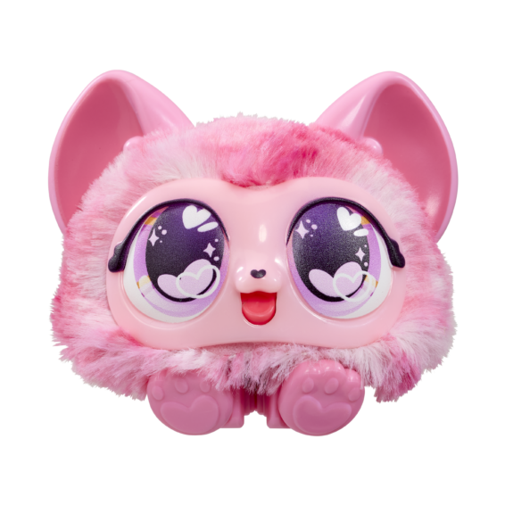 Inhoud Doos Snuggleups Roze Voorkant Het diertje van de Roze Animagic Snuggleups vanaf de voorkant