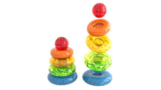 Stacking tower V3 (1) Lil' Jellies - Jelly Stacker (12L)