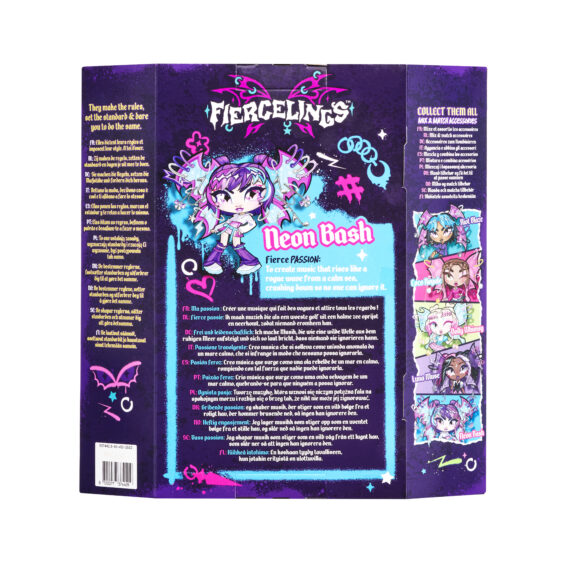 AKEN_937440.0_Fiercelings_Neon_Bash_Keychain_12L_B Fiercelings Neon Bash Keychain