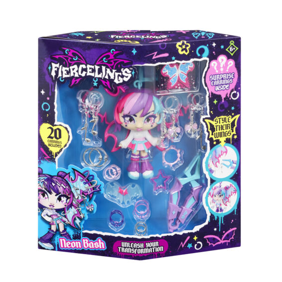 AKEN_937440.0_Fiercelings_Neon_Bash_Keychain_12L_F Fiercelings Neon Bash Keychain